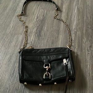Rebecca Minkoff black mini Mac crossbody bag